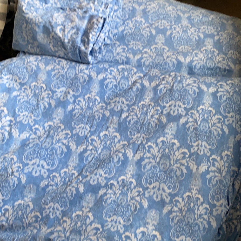 Pottery Barn 2 Twin Duvet Covers and 4 Shams